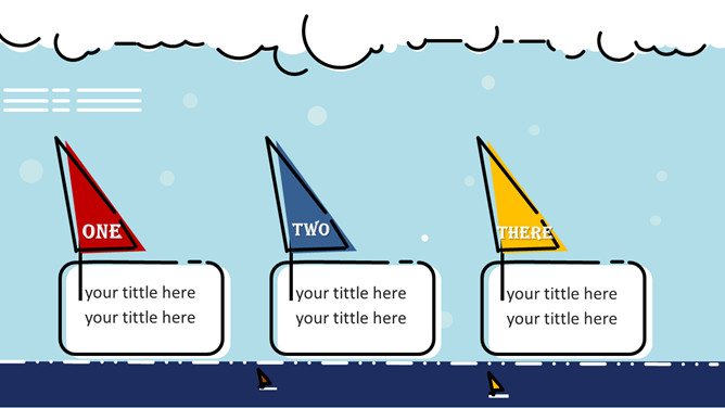 MBE风格小黄鸭主题PPT模板