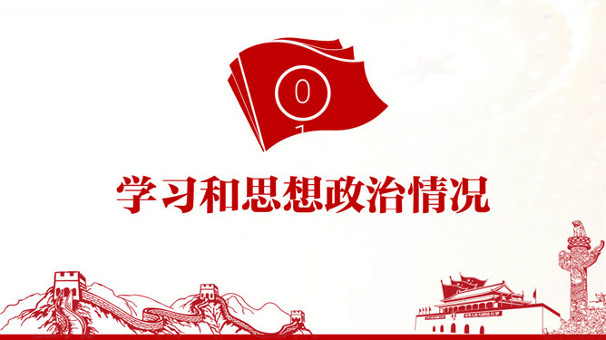 党支部述职述廉述责报告PPT模板