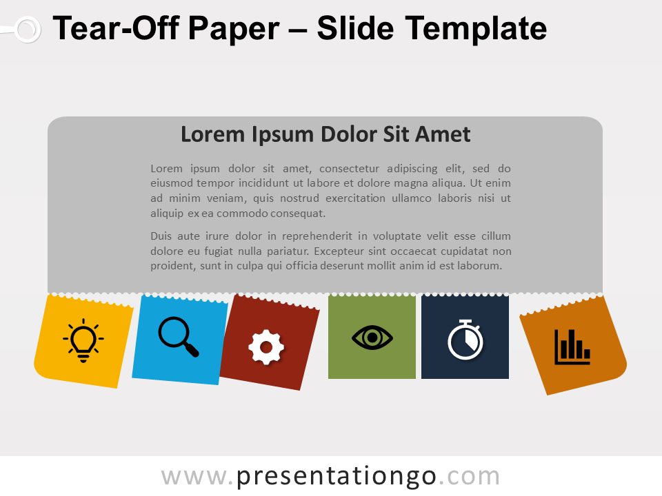 撕纸效果演示文稿模板