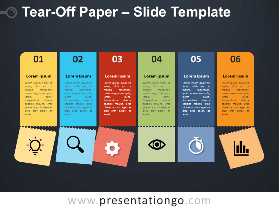 撕纸效果演示文稿模板