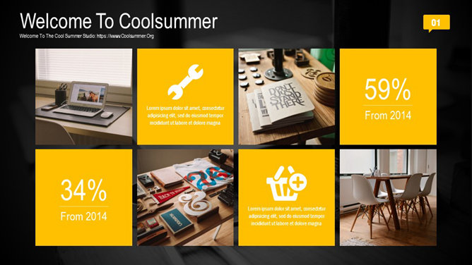 时尚杂志风PPT模板