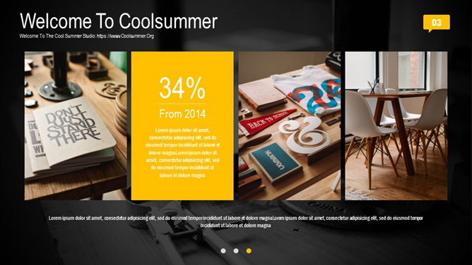 时尚杂志风PPT模板