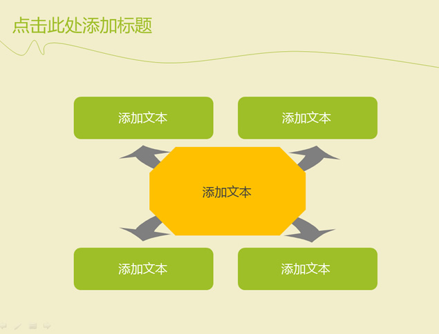 清新春绿简洁PPT模板