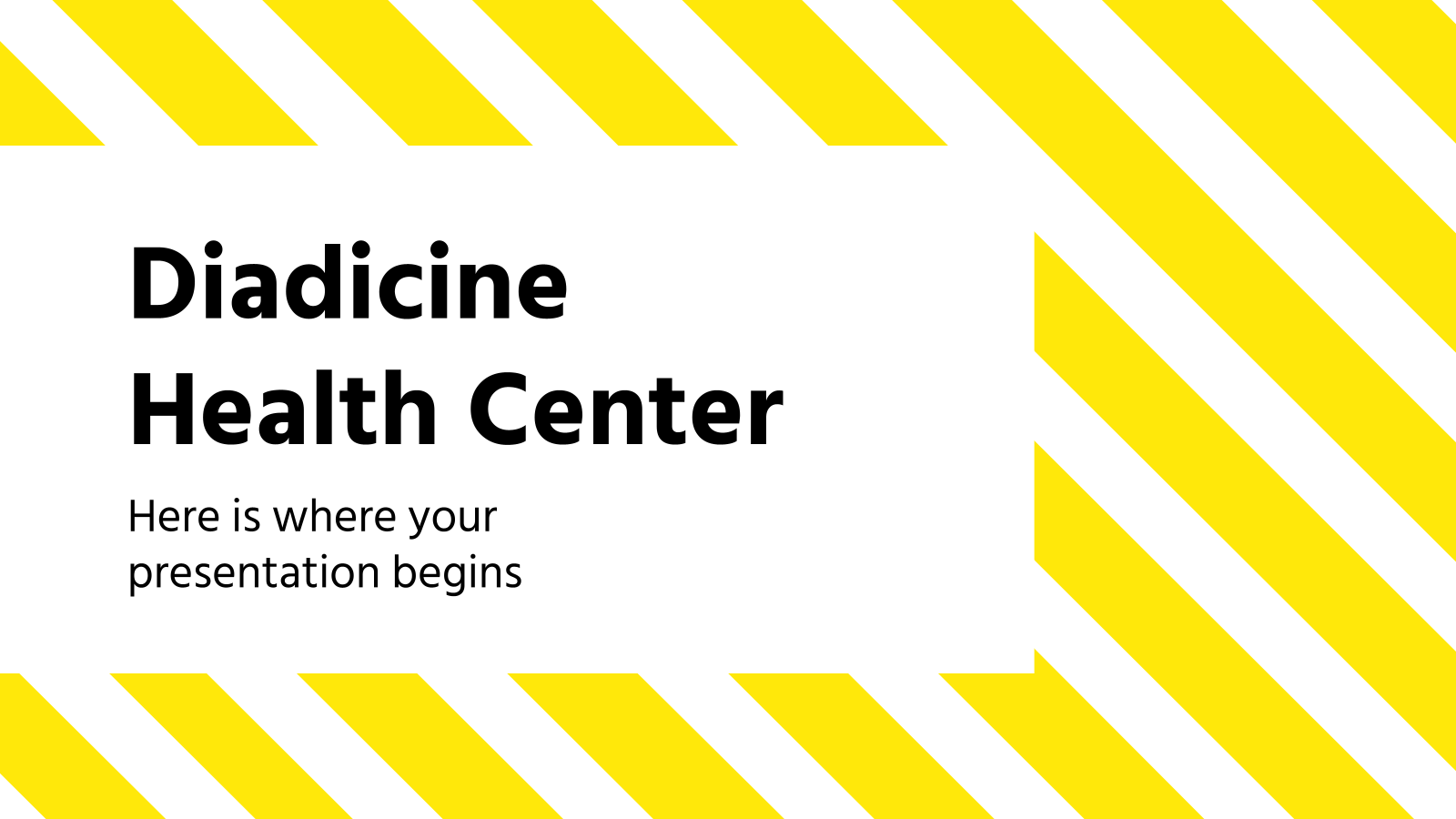 Diadicine Health Center PowerPoint模板