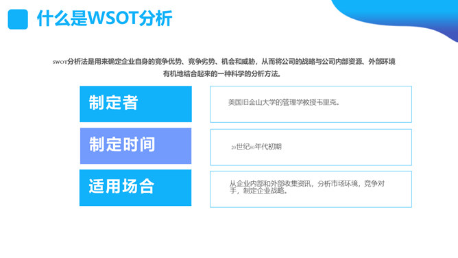 SWOT分析培训PPT课件模板