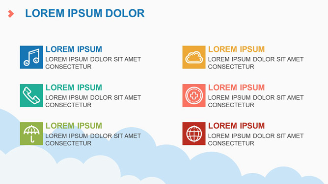 清新卡通小火箭PPT模板