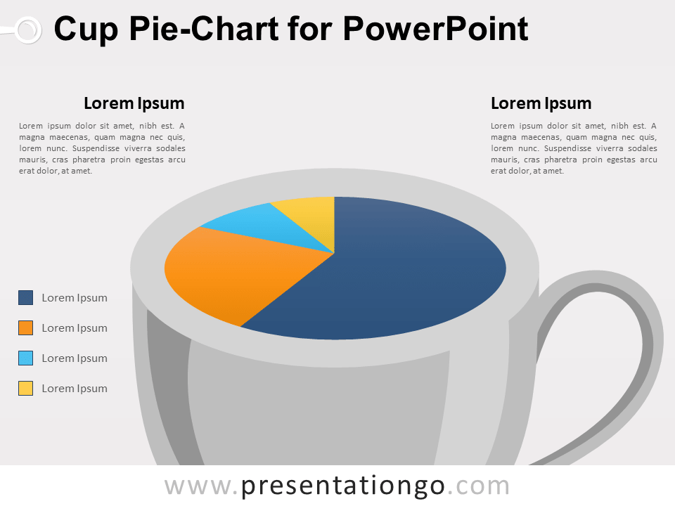 PowerPoint的杯形饼图