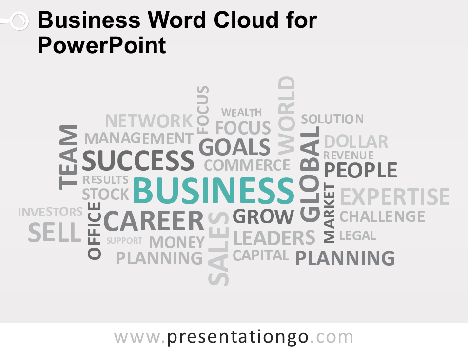 用于PowerPoint的Business Word云