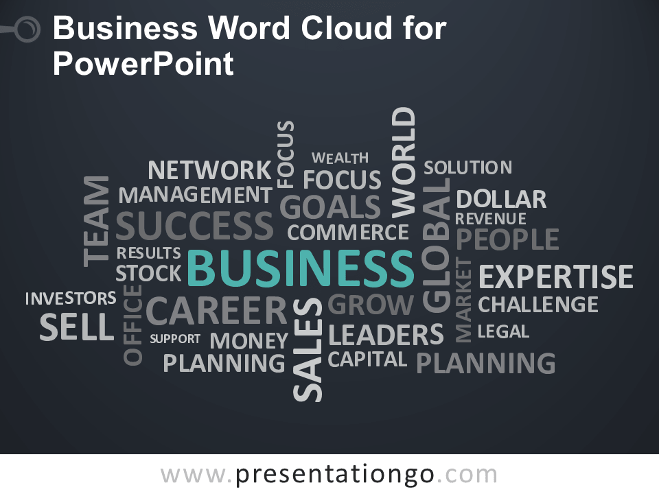 用于PowerPoint的Business Word云