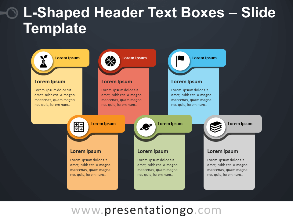 L形标题文本框（适用于PowerPoint和Google Slides）