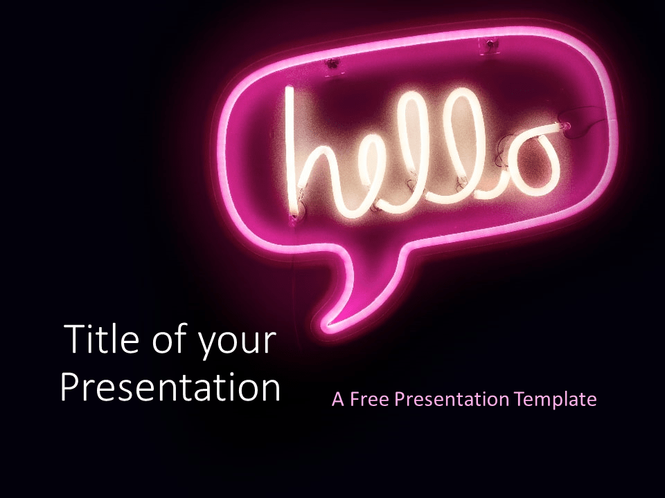 霓虹灯标牌模板