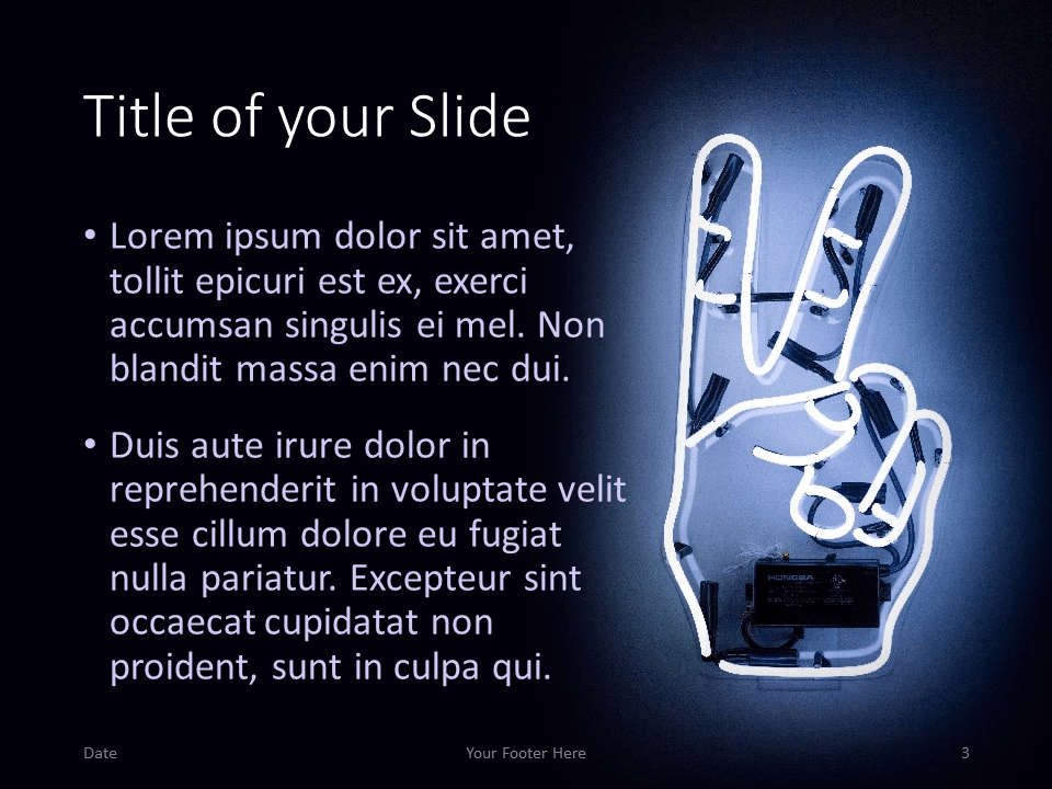 霓虹灯标牌模板