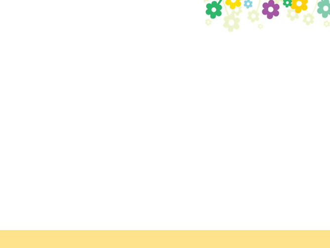 多彩可爱花朵PPT背景图