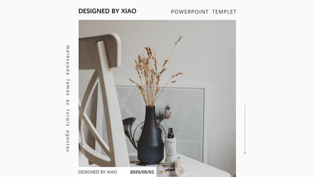 MUJI无印良品极简风格PPT模板