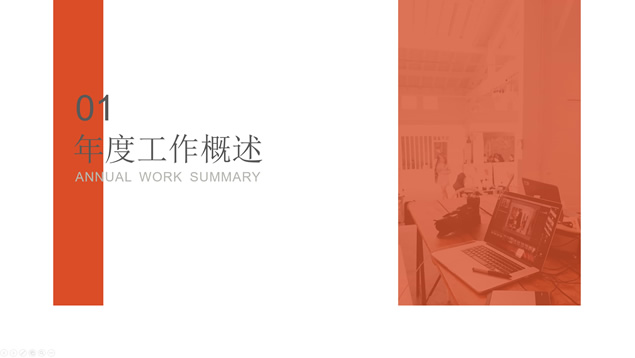 简约杂志风工作汇报PPT模板