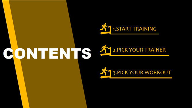 运动健身塑形主题PPT模板