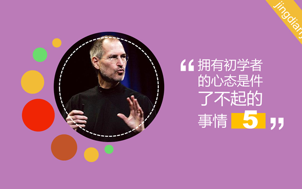 乔布斯经典语录PPT模板