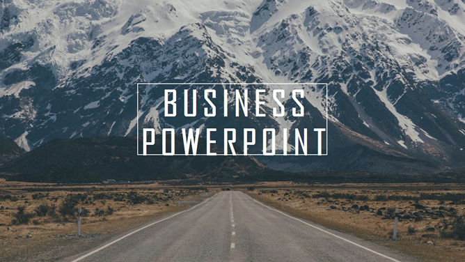 简洁商务图文排版PPT模板