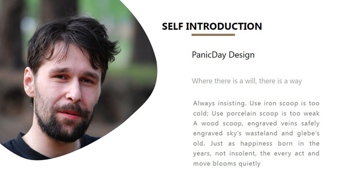 简洁商务图文排版PPT模板