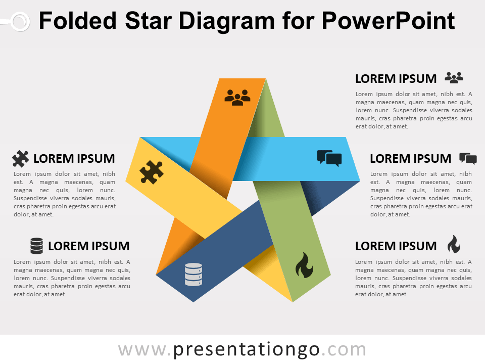 折叠PowerPoint的明星图