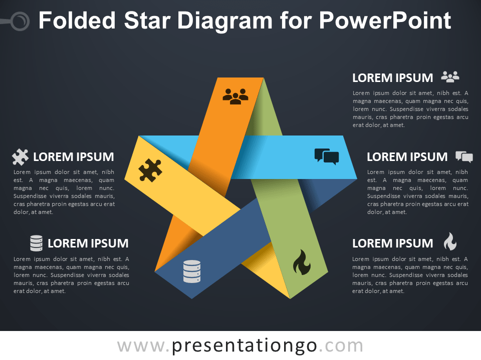 折叠PowerPoint的明星图