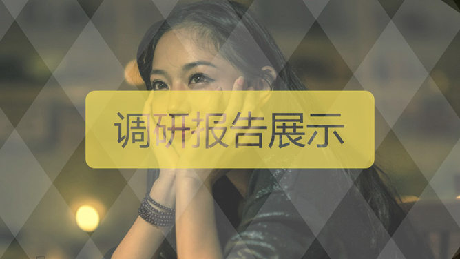 专业调研报告PPT模板