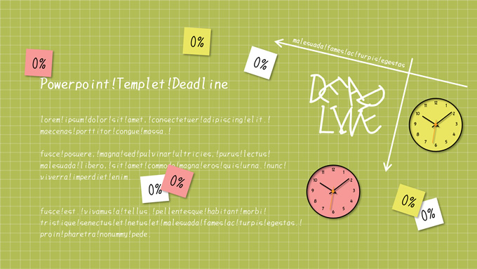 Deadline PPT模板
