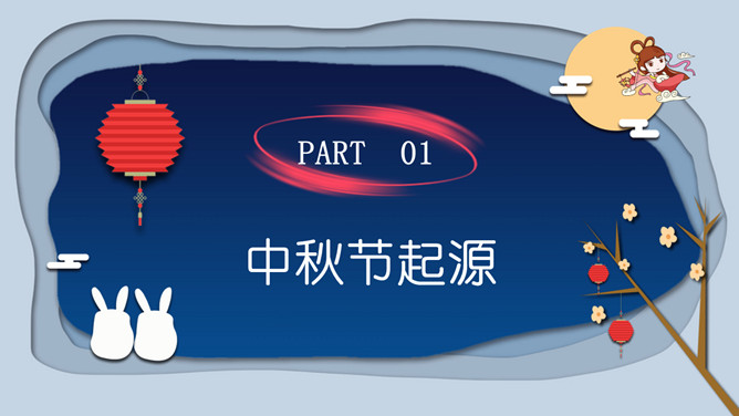 情满中秋中秋节班会PPT模板