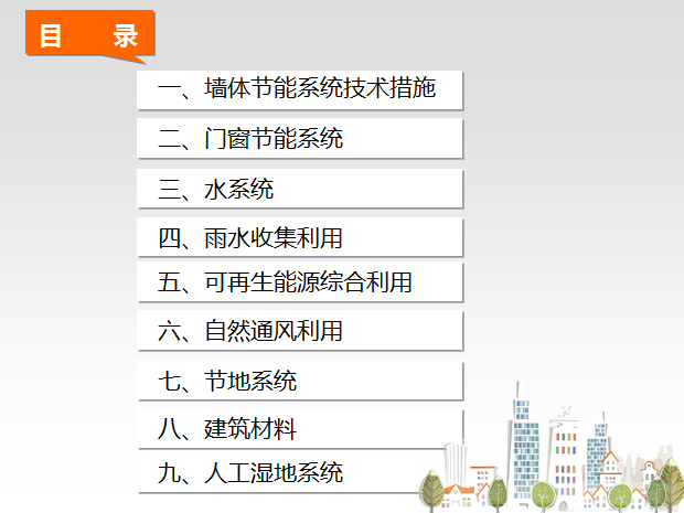 城市绿色建筑设计PPT模板