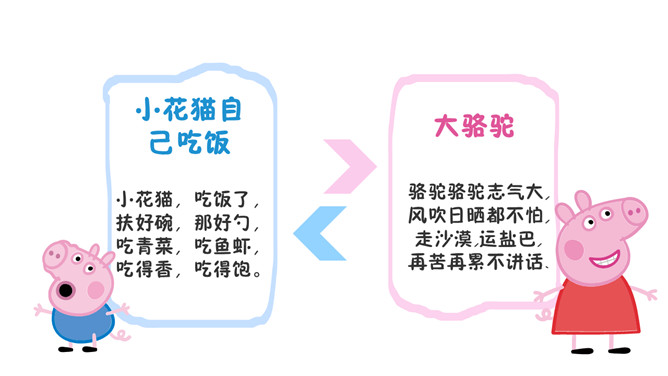 小猪佩奇主题PPT模板