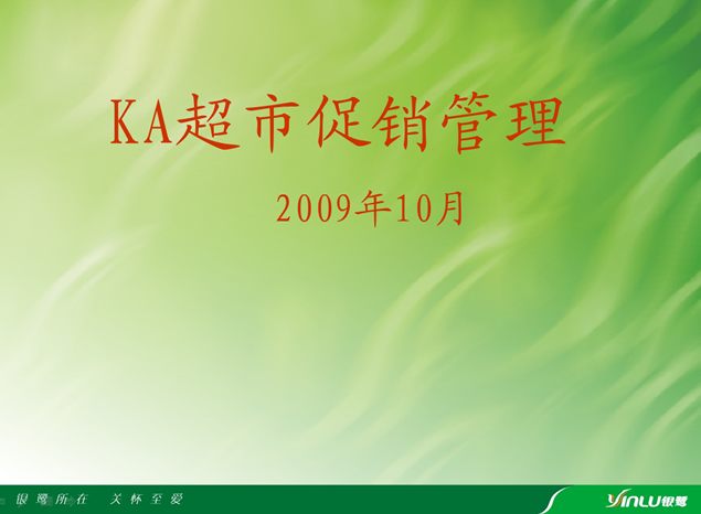 KA超市促销管理方案PPT模板