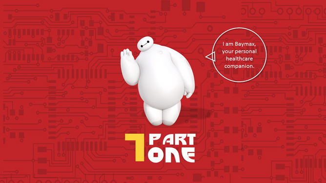 超能陆战队大白主题PPT模板