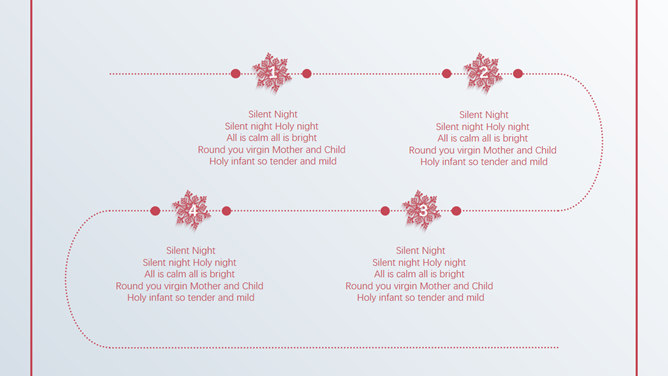 简约长阴影驯鹿圣诞主题PPT模板