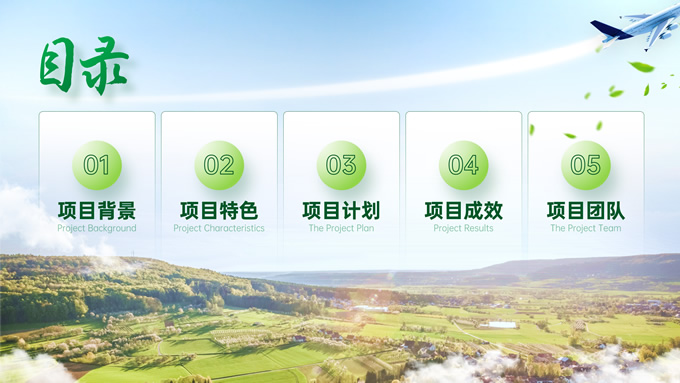绿色大气农业项目汇报