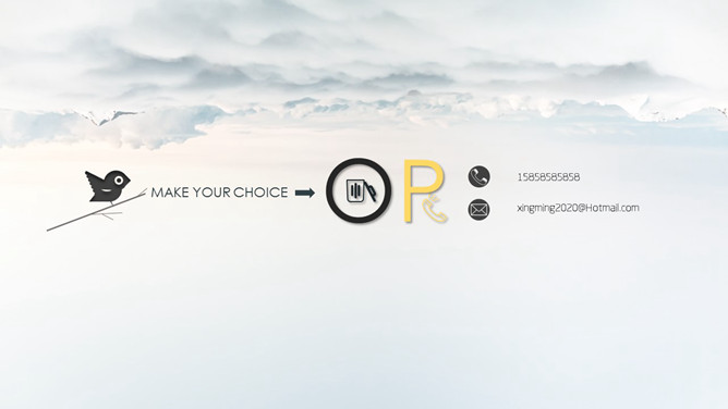 高端个人简历幻灯片模板