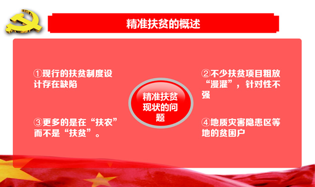 精准扶贫――扶贫攻坚党课PPT模板
