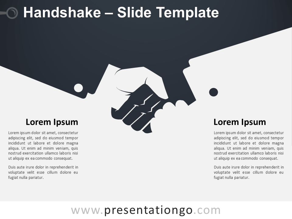 握手模板幻灯片