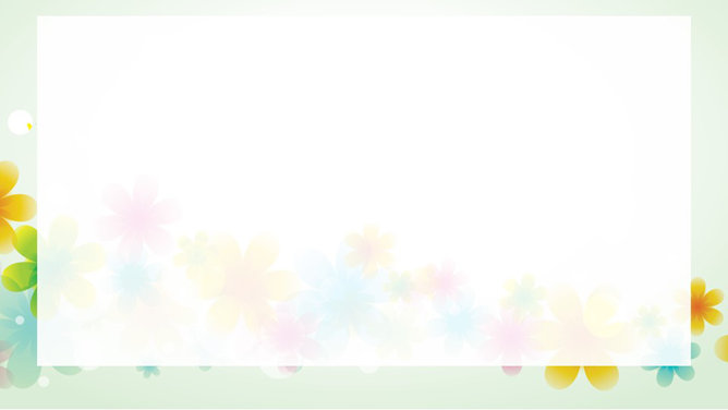 彩色梦幻小花PPT背景图