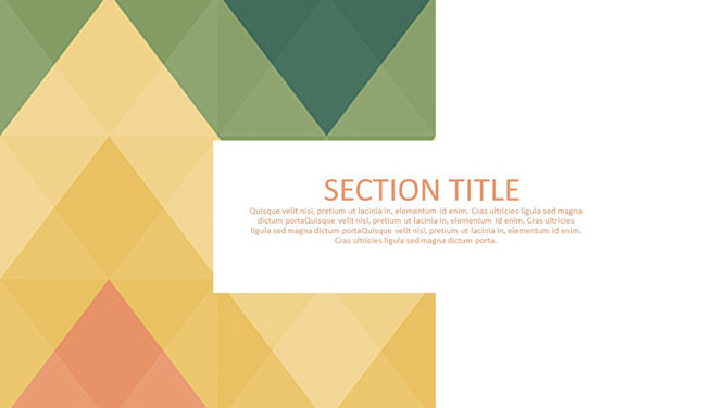 清新复古色系通用PPT模板