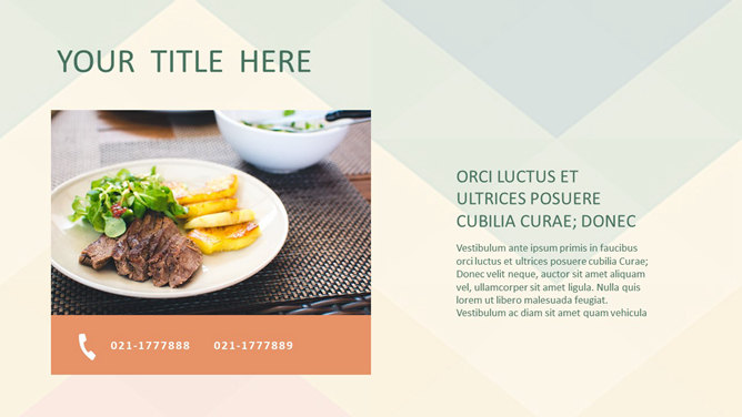 清新复古色系通用PPT模板