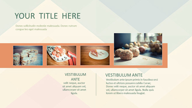 清新复古色系通用PPT模板