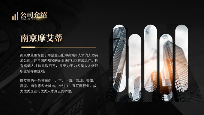 黑金职场汇报类PPT模板