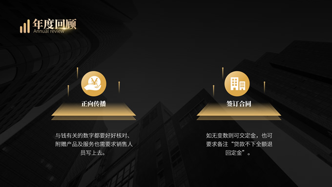 黑金职场汇报类PPT模板