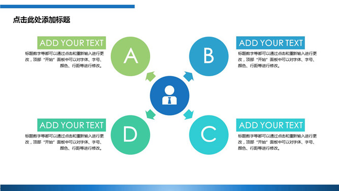 要点分解与扩散展示PPT模板