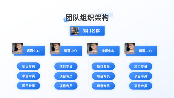 清透蓝玻璃拟态风年终总结PPT模板