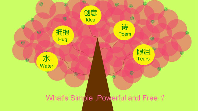 色彩鲜艳明快的PPT模板