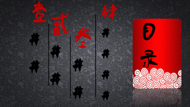 高贵典雅中国风PPT模板