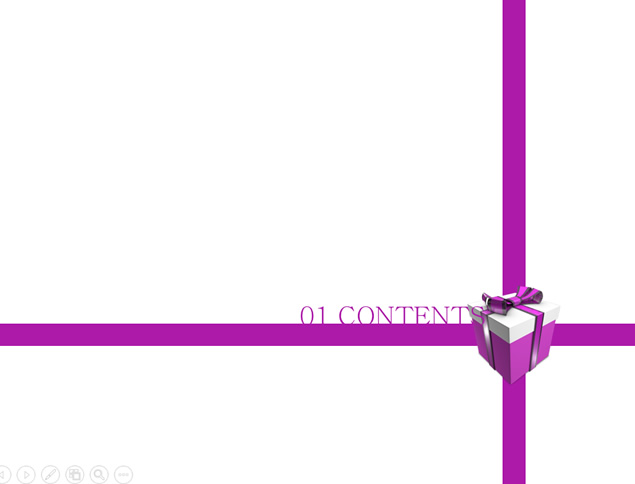 Happy Birth Day紫色礼盒生日主题PPT模板
