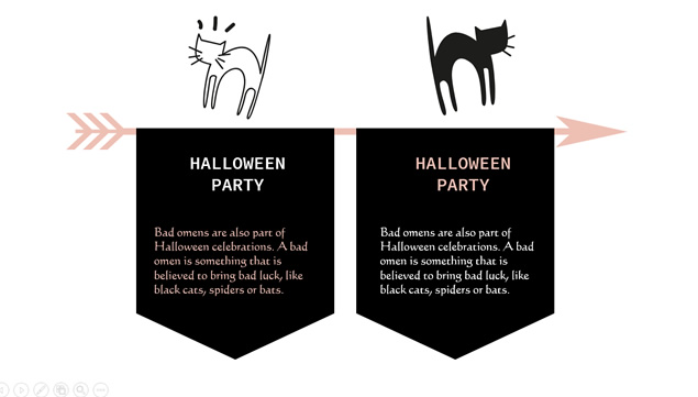 HAPPY HALLOWEEN 黑白配色万圣节PPT模板
