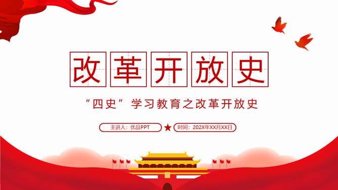 改革开放史学习教育PPT模板